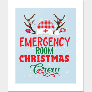 Emergency room christmas crew er nurse gift Posters and Art